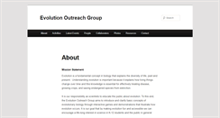 Desktop Screenshot of evolutionoutreach.org