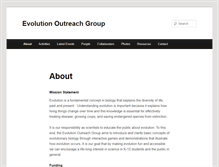 Tablet Screenshot of evolutionoutreach.org